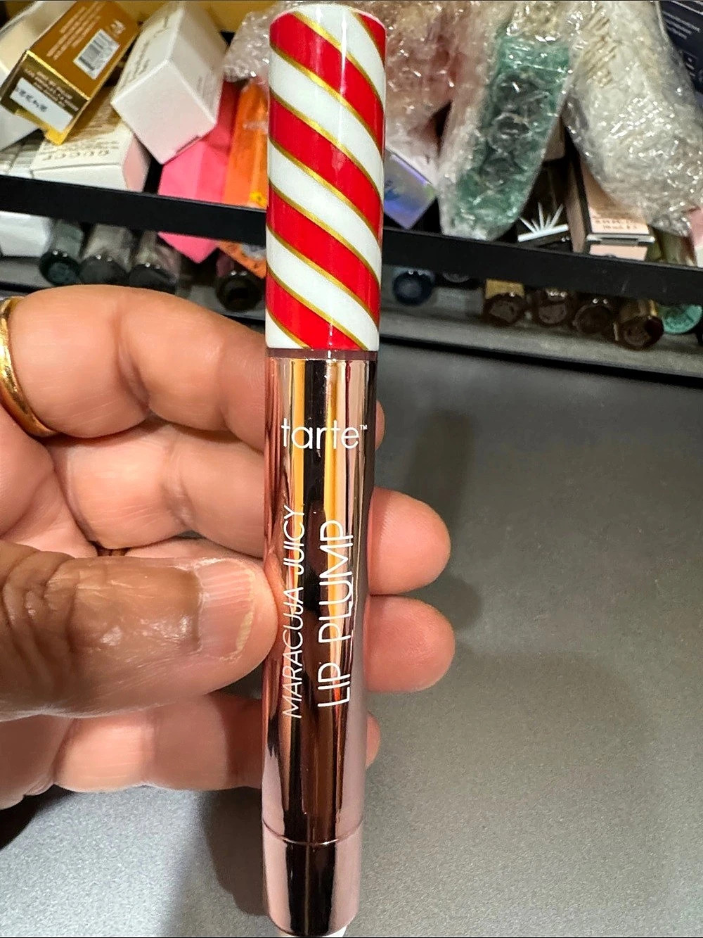 tarte Maracuja Juicy Lip Plump Candy Cane Cookie Lip Plump limited edition
